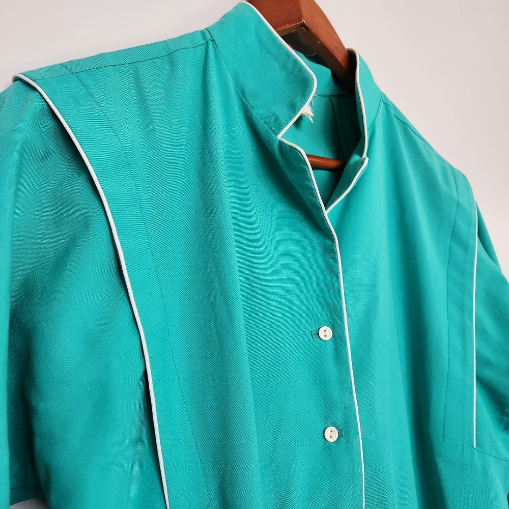 Vintage Mint Dress- quarter sleeve - Picture 4 of 17